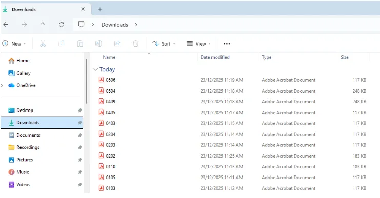 Attach wrong files
